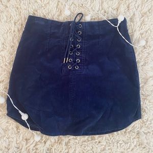 Forever 21 mini skirt. Size Small. Dark velvet blue